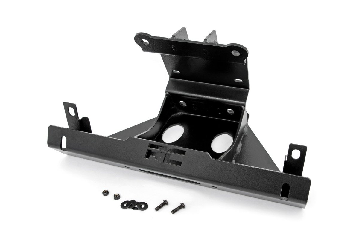 Can-Am Maverick X3 Max X Winch Mount - Front - Rough Country - Black - '17-'19